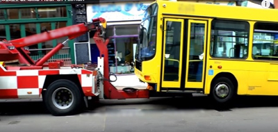 Эвакуация пассажирского автобуса